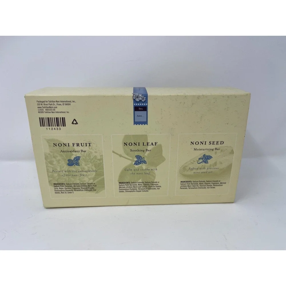 (1) VINTAGE Tahitian Noni MOEA Element Cleansing Bar Fruit Leaf Seed 8.8oz 2005